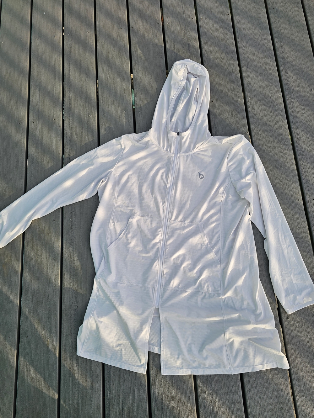 Baleaf White Women's Hooded Swim Coverup Jacket